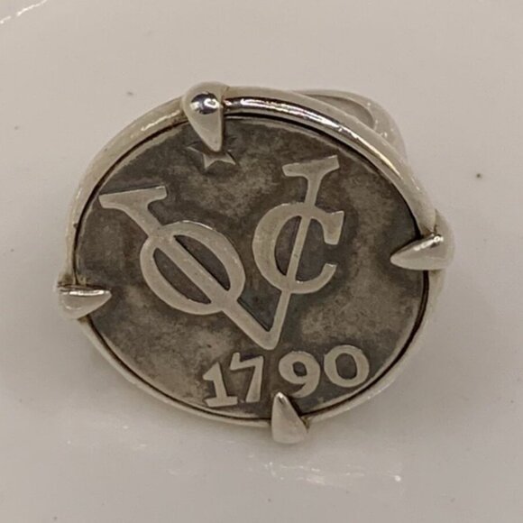 Designer Tracey Mayer 1790 Dutch Netherlands Coin Ring Sterling Silver J256 - Picture 9 of 16